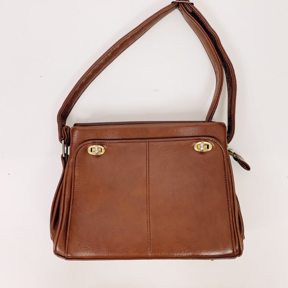 Vintage Carry All Cognac Leather Bag